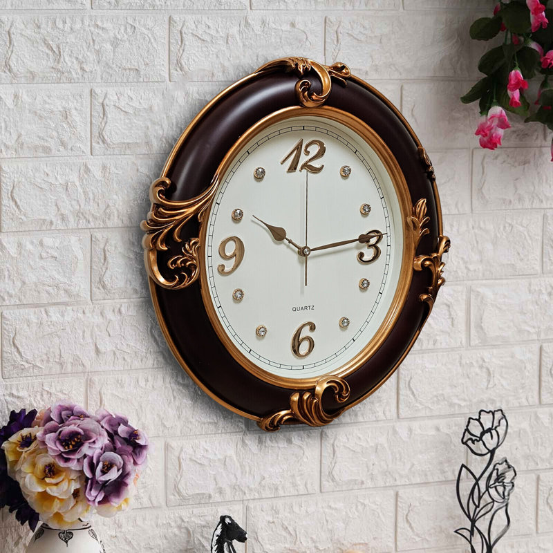 Peterstown Wall Clock, Brown