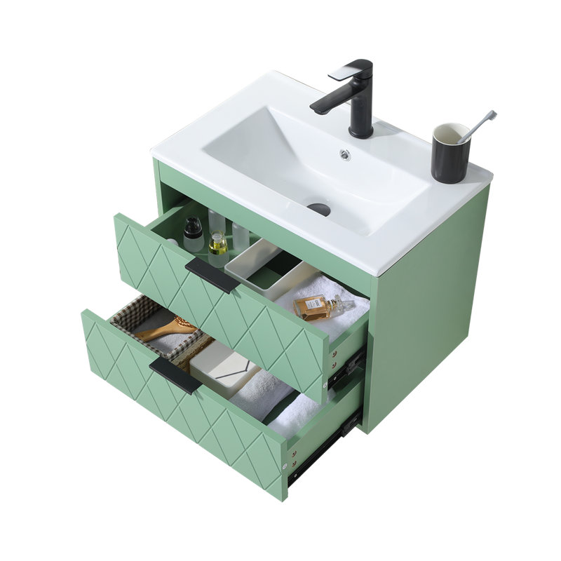 Ensemble de meuble-lavabo mural 24 po Green Modern