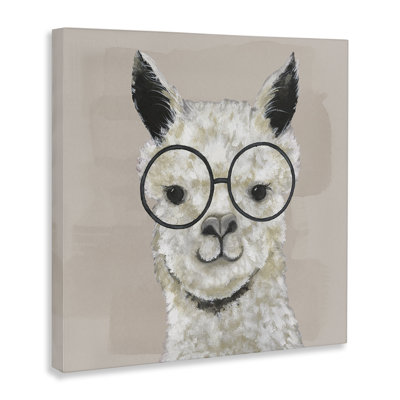 «Happy Alpaca Glasses Portrait» par Tava Studios