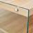 Three-tier side table and bunk coffee table set with mdf wood stickers, tempered glass, and ample storage space