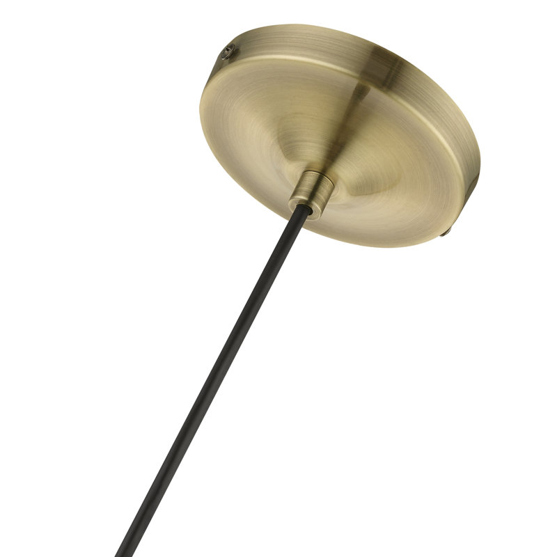 Mini-luminaire suspendu Dollye, Laiton antique