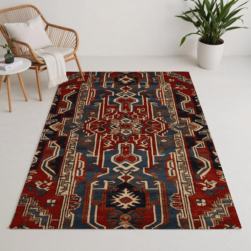 Tapis intérieur et extérieur ArtDeco, Rectangle 5 pi x 7 pi