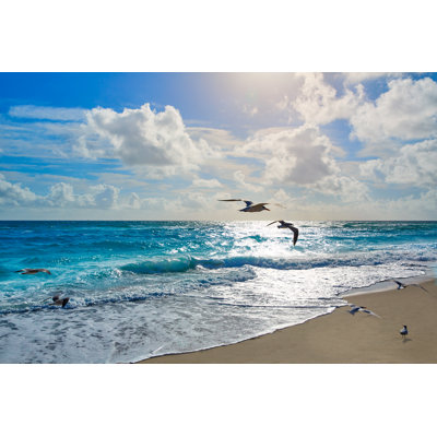 Singer Island Beach by LUNAMARINA - Wrapped Canvas Print