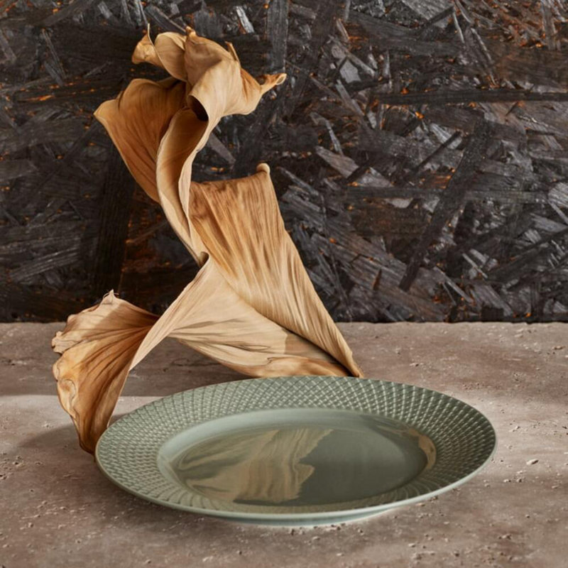 Rhombe Earth Porcelain Dinner Plate