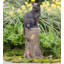 Cat and Mouse on Stump Statue