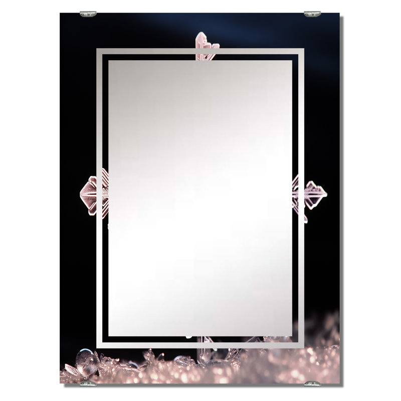 Lanigan - Grand miroir mural paysage d'hiver, 32 po x 24 po