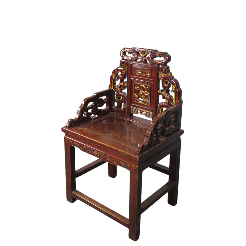 Asian Classic Solid Wood Arm Chair