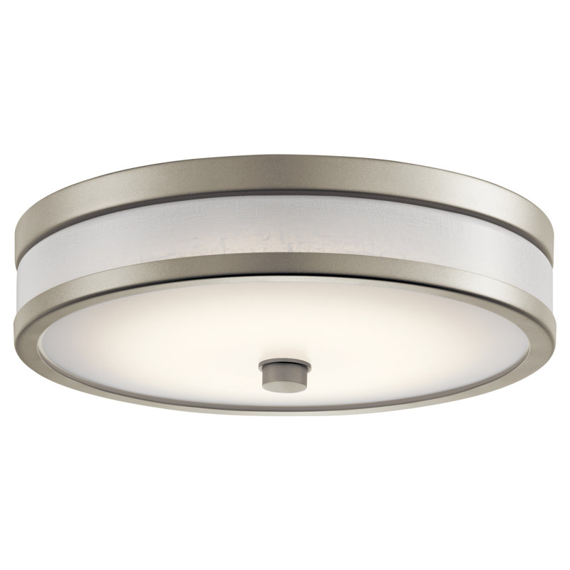 Holgate Acrylic LED Flush Mount, 4.5" H x 15" W x 4.5" D, Brushed Nickel
