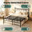 18''Queen Size Bed Frame With Headboard, Metal Platform Bed Frame, Noise-Free & No Box Spring Needed, For Bedroom.-520099811