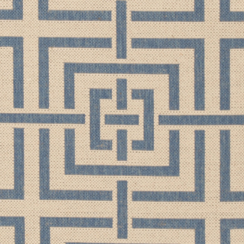 Derric 100 Performance Geometric Indoor/Outdoor Area Rug, Round 6'7"