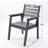 Hdpe Outdoor Patio Dining Set, One Table And Six Chairs. The Outdoor Dining Furniture Has Sunshade Holes And Is Suitable. It Is Suitable For Lawns, Gardens, Backyards, And Pool Sides.grey,waterproof