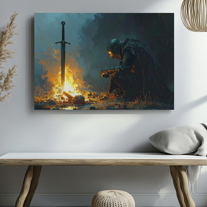 Toile sacrée «Sword Of Sacrifice», H 30 po x l 30 po