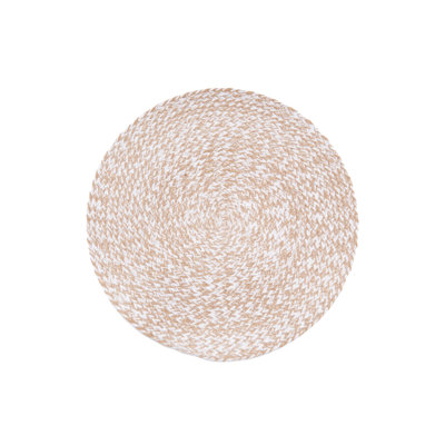 White Braided Placemat S/6