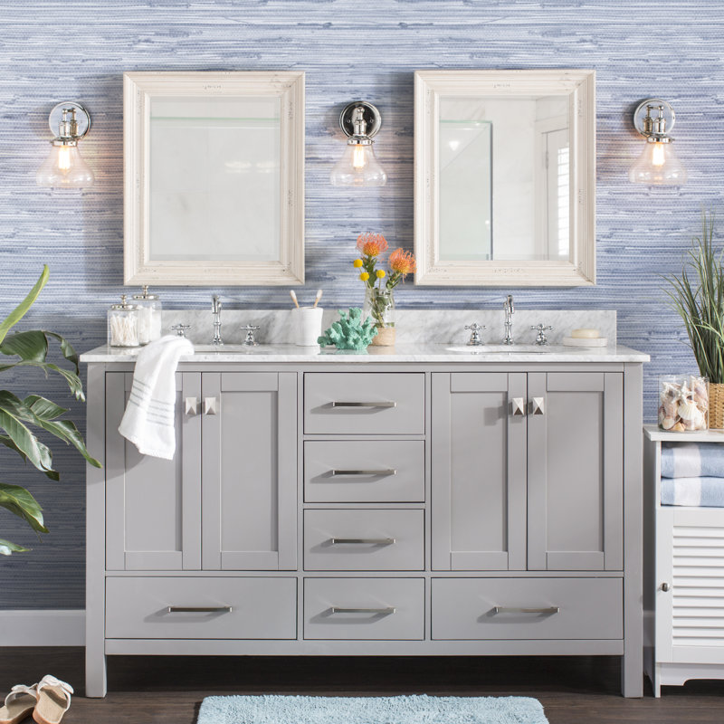 Eliziah Dimmable Bath Sconce, Polished Nickel