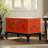 Retro Hand-Painted Solid Wood Small Accent Trunk