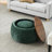 Ottoman, Round 2-in-1 Storage End Table &amp; Seat, Sage Green, 25x25x14.7 In | Foam-123499585