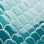 Highwater 5" Fish Scale Polished Ceramic Tile-813553265