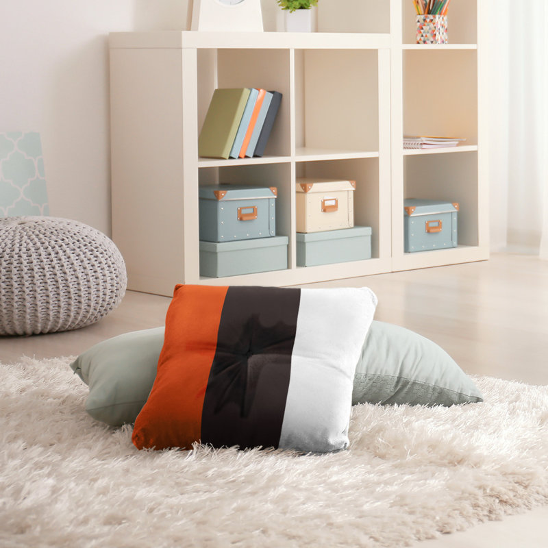  Coussin de sol touffeté, 30 po x 30 po, Brun