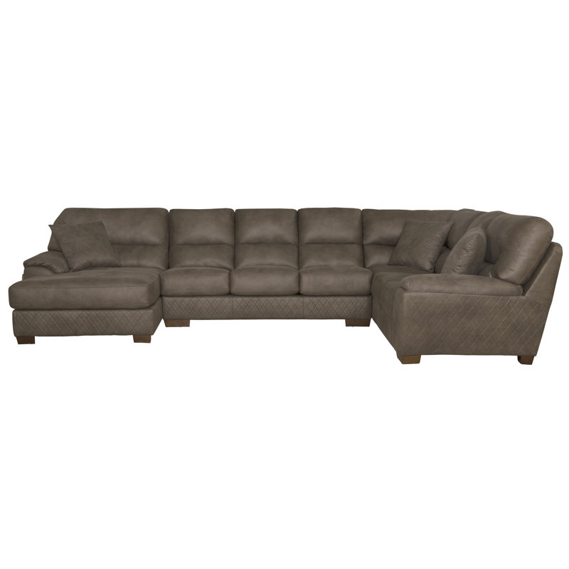 Upholstered U-Shaped Sectional, Right Hand Facing