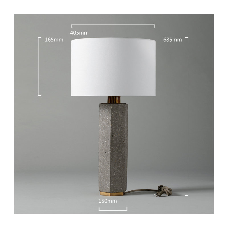 Lampe de table 31" en béton Loera