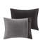 Ensemble de literie très grand californien rustique gris, simili suède polyester, ensemble d'édredon de style chalet