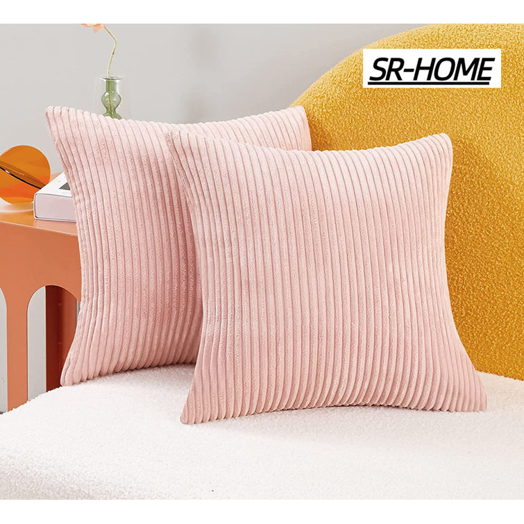 Corduroy Throw Pillow Case Soft Sofa Cushion Cover Solid Pillowcase Home  Decor /