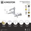 Robinet de salle de bain mural 2 trous Kingston-99099837