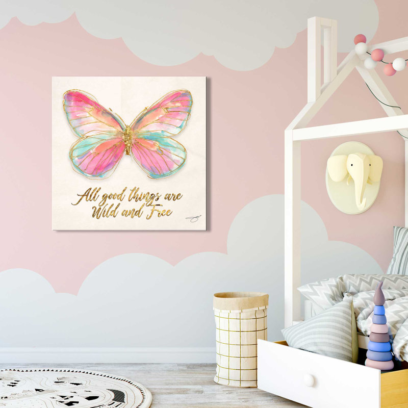 Wild and Free (Square) par By Jodi - impression, Toile tendue, H 36 po x l 36 po x 1,5 po