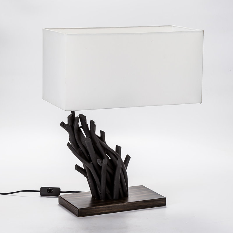 Lampe de table noire de fantaisie 18,9" Ismene