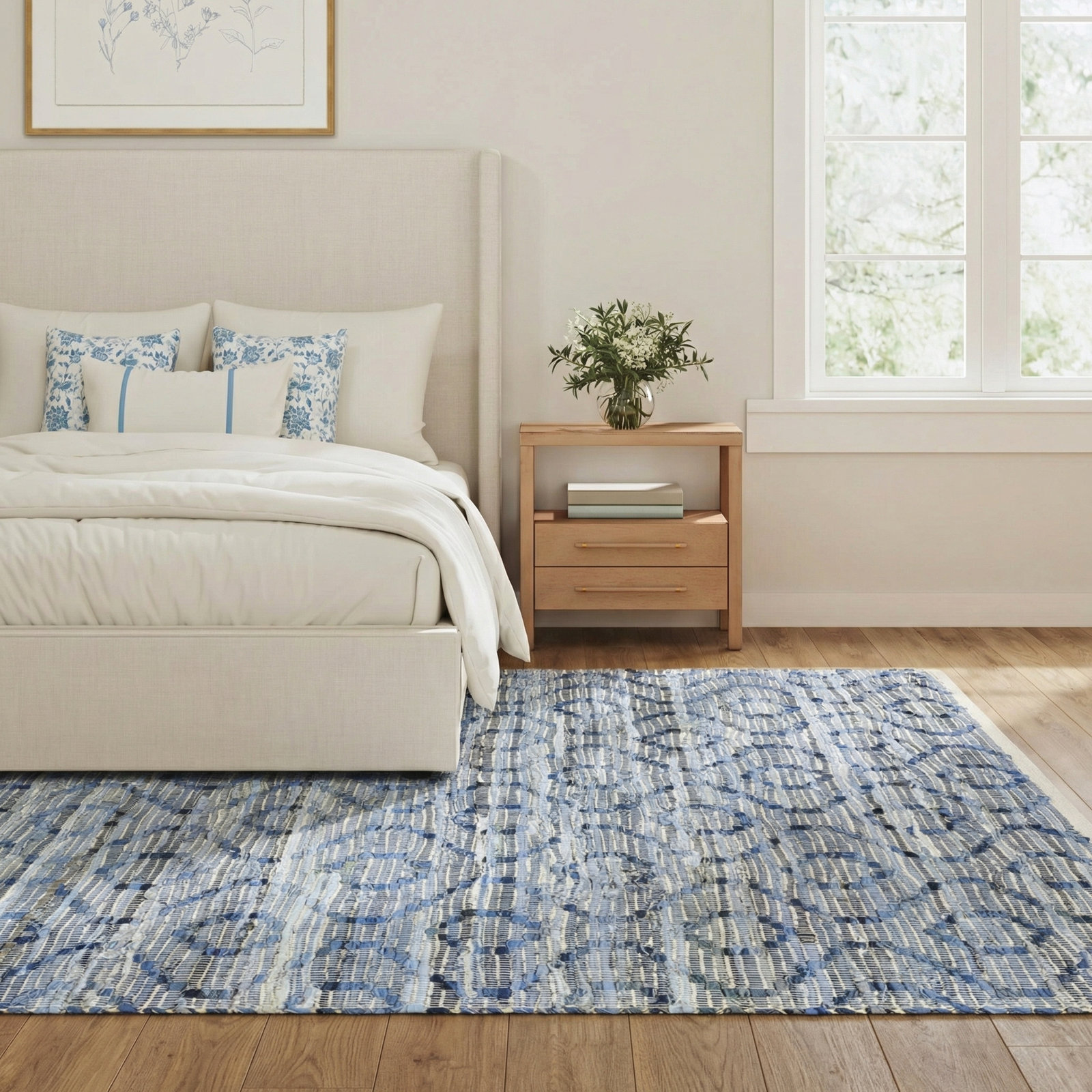 Denyer Hand-Woven Geometric Rug, Rectangle 9' x 12'