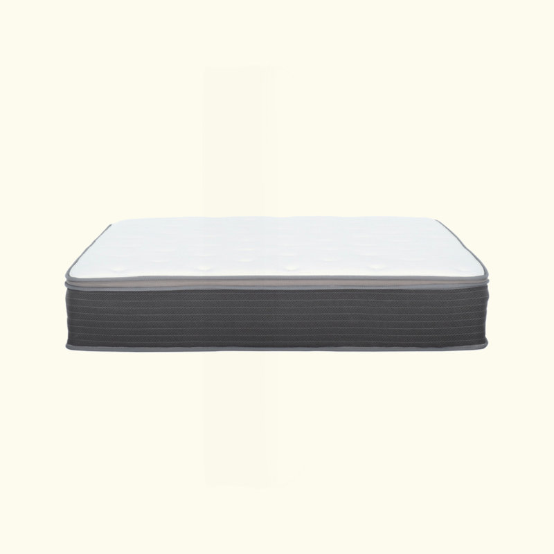 12 po Matelas hybride moelleux dans une boîte, matelas à ressorts ensachés et mousse viscoélastique imprégnée de gel, soulagement de la pression, technologie de refroidissement