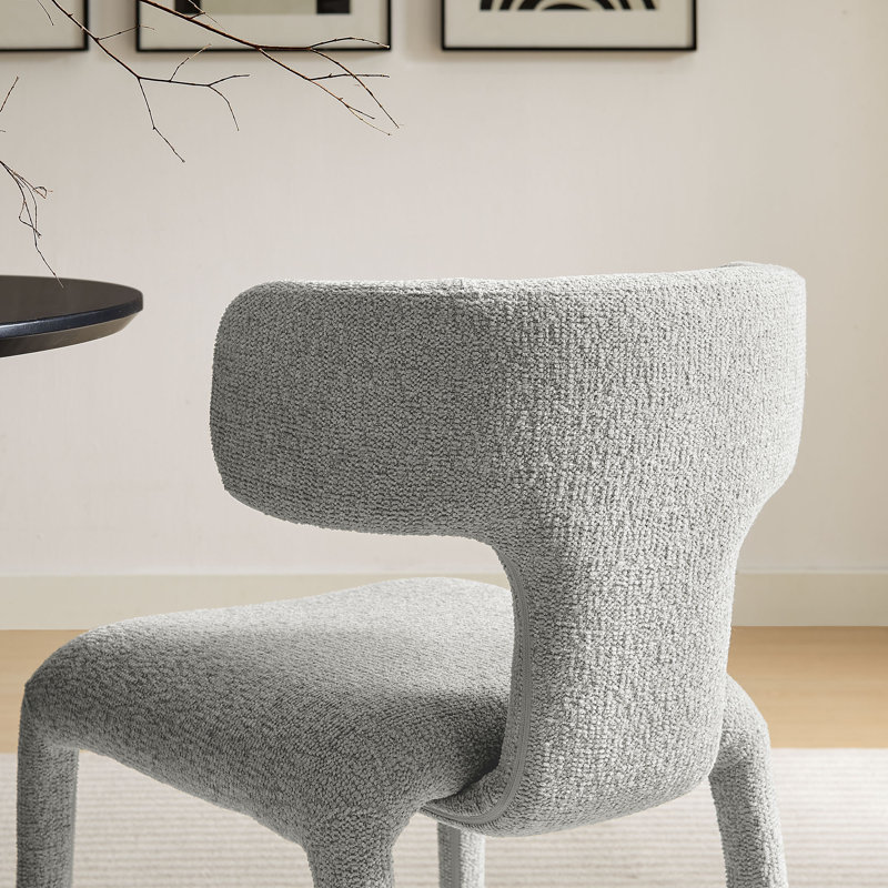 Chaise rembourrée Stellan, Gris colombe