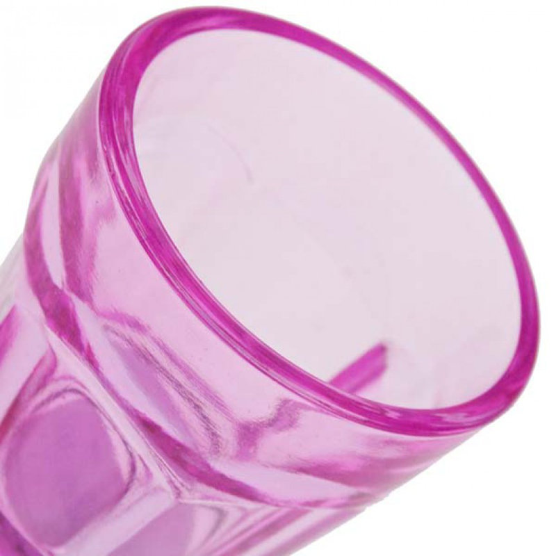 Glass Tabletop Tealight Holder, Pink