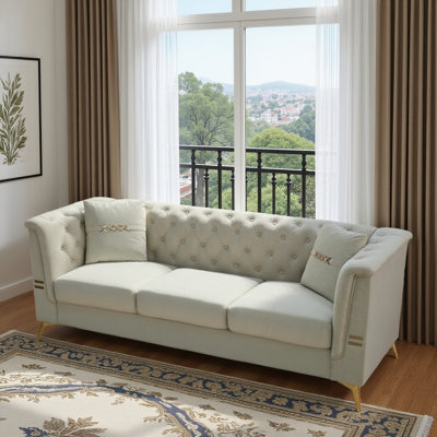 (Sofa With 2 Pillows) 