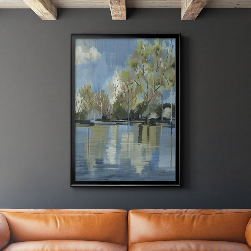 «Enchanted Forest I», reproduction encadrée de qualité supérieure - prête à être accrochée, Papier noir