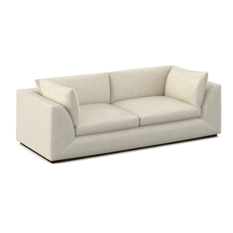 Big Sur Sofa, American Walnut, Filigree Ivory 100% Polyester
