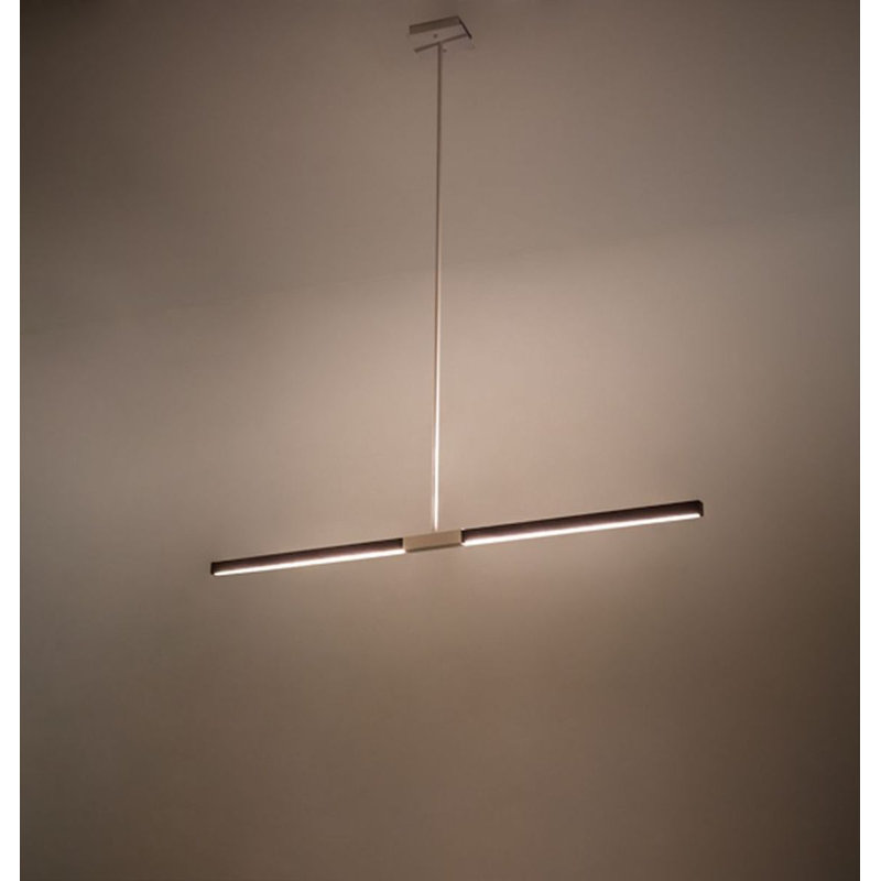 Trax 1 - Light LED Pendant, 76" H x 96" W x 6.5" D