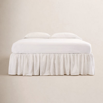 Linen Ruffled Bed Skirt
