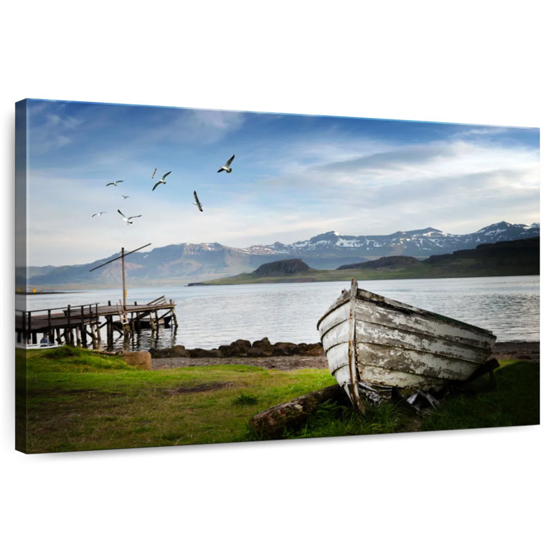 Mehar Icelandic Fishing Boat, 16" H x 24" W