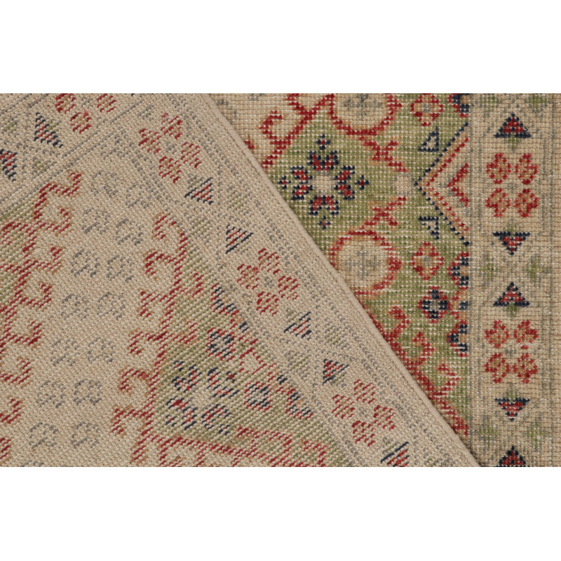 Homage Wool Oriental Area Rug in Green/Red/Brown