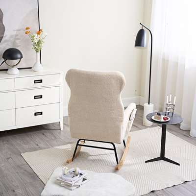 Chaise berçante moderne avec dossier haut