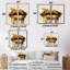 Hartle - art mural doré-114712305-114712307-114712309