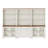 Sideboard Cabinet With Bar Hutch, Buffet Cabinet With 4 Glass Doors, 3 Drawers And 3 Tier Shelves, White, 101''