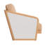 Fauteuil Sakina brun