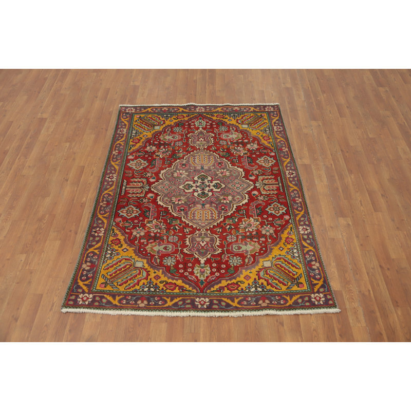 Tapis traditionnel en laine fait à la main 4 x 6