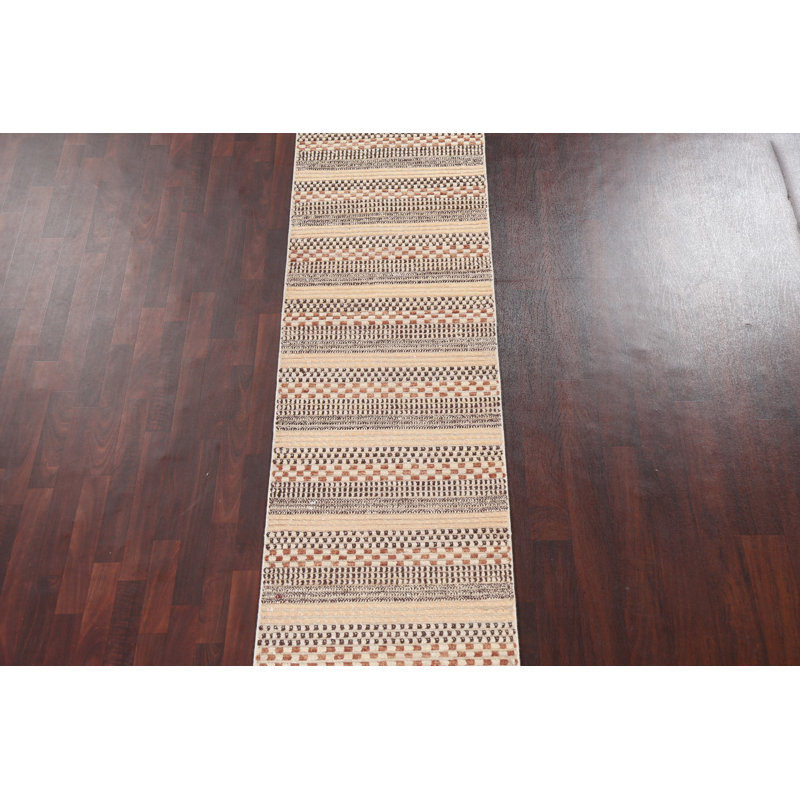 Handmade Gabbeh  Oriental Runner Rug 3x12