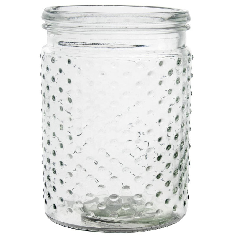 Vase de table en verre Kaysa, H 5,1 po x l 3,9 po x P 3,9 po