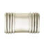 SHERBORNE RECT. KNOB; MATTE SILVER FINISH