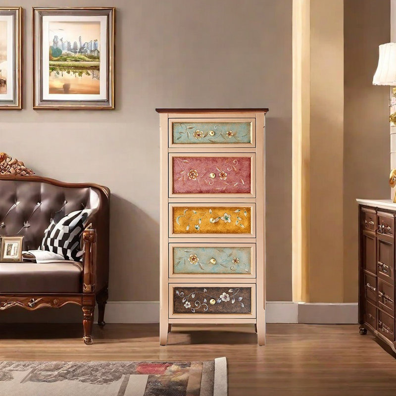 Versatile Hand-Painted Storage Accent Chest