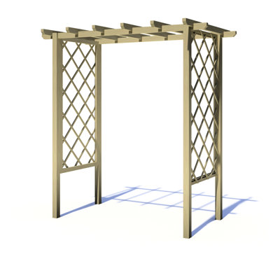 Pressure Treated Arch Trellis